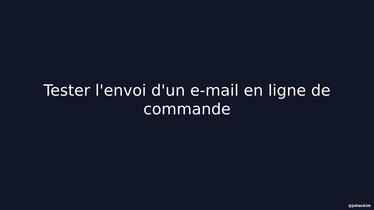 envoi mail smtp ligne de commande
